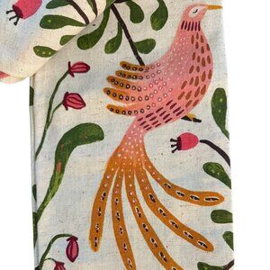 New NWT Danica Studio Cotton Linen Blend Dishtowels 2 Pack (Birds, Animal Print)